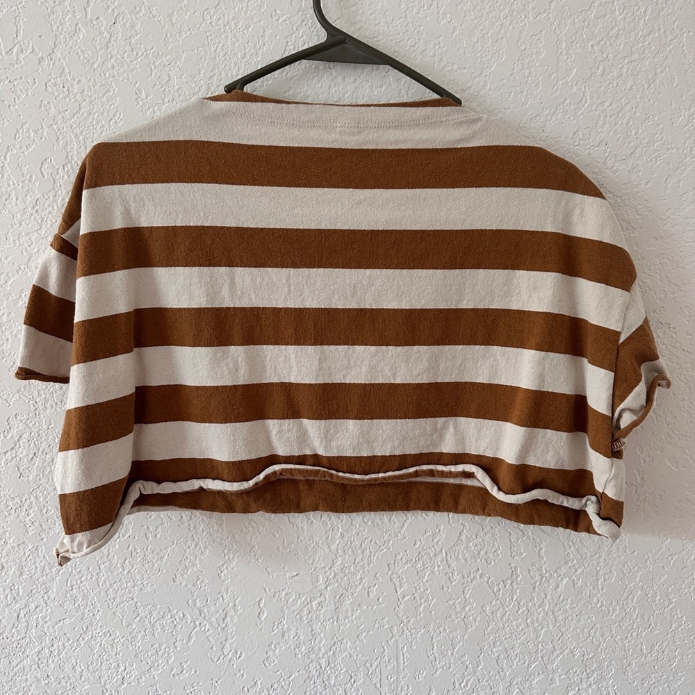 striped crop top